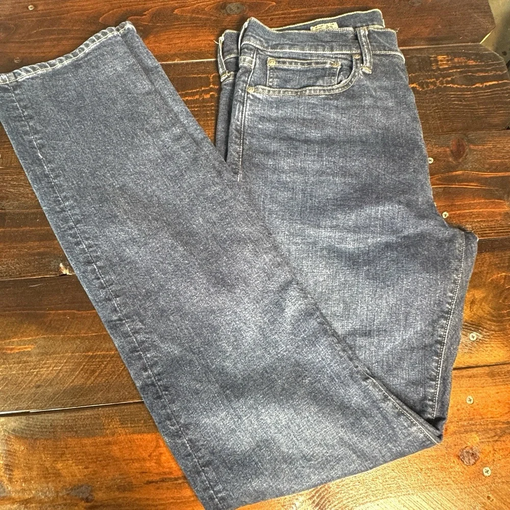 J.Crew 770 Straight‎ Men's 33 Med Wash Stretch Denim Jeans Classic Act 34
